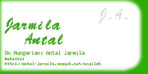 jarmila antal business card